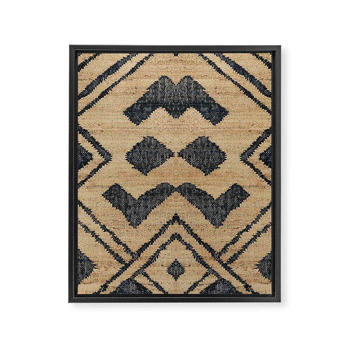 Traditional Moroccan Rug Design Framed Canvas Print Gallery Image 1