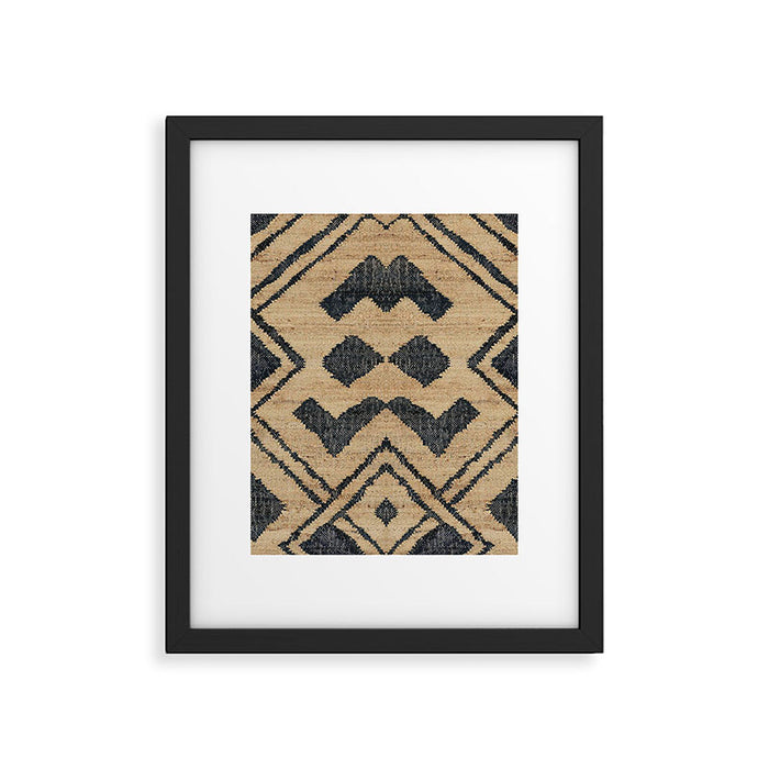 Traditional Moroccan Rug Design Framed Art Print Gallery Image 1