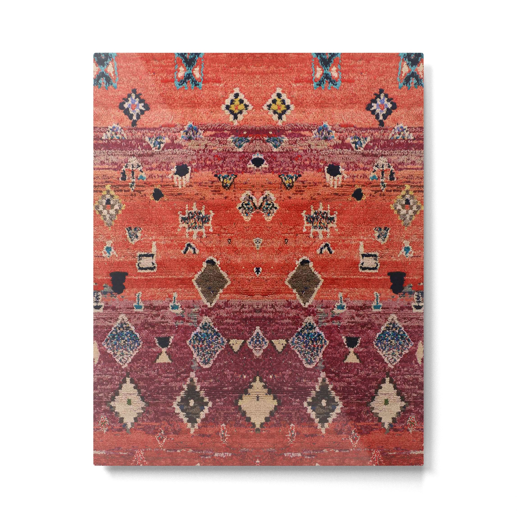Traditional Oriental Moroccan Rug Design Metal Print Gallery Image 6