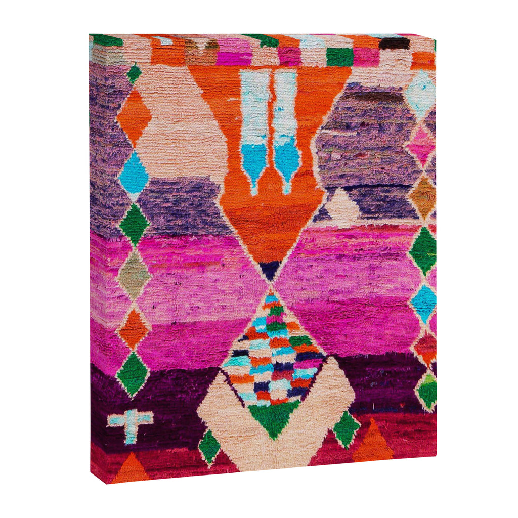 Traditional Oriental Moroccan Berber Rug Design Canvas Print Gallery Image 8