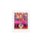 Traditional Oriental Moroccan Berber Rug Design Art Print Gallery Image 1
