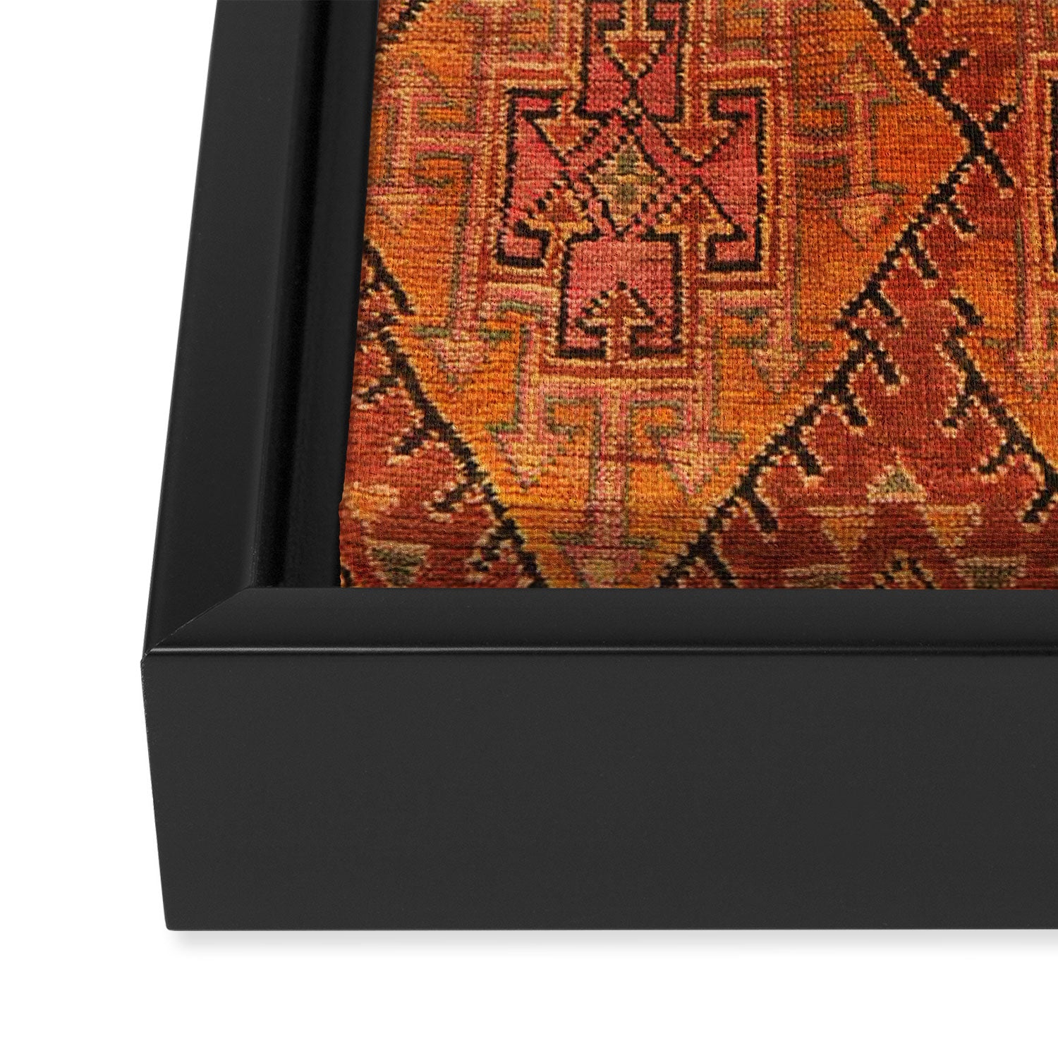 Traditional Vintage Heritage Moroccan Carpet  Framed Canvas Print Gallery Image 3