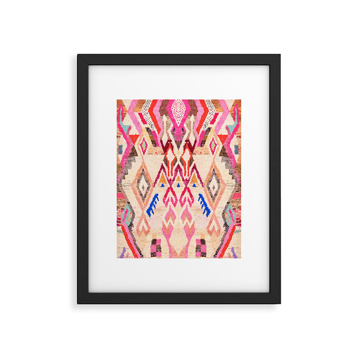 Traditional Vintage Moroccan Berber Design Framed Art Print Gallery Image 1