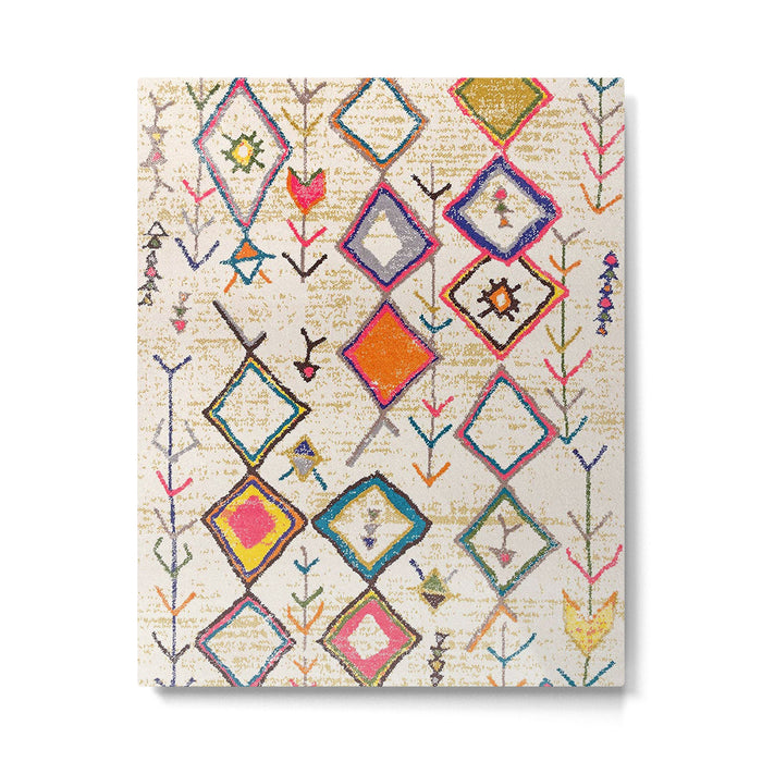Traditional Vintage Moroccan Berber rug Metal Print Gallery Image 1
