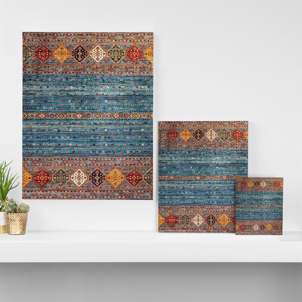 Traditional Vintage Moroccan Carpet Canvas Print Gallery Image 3