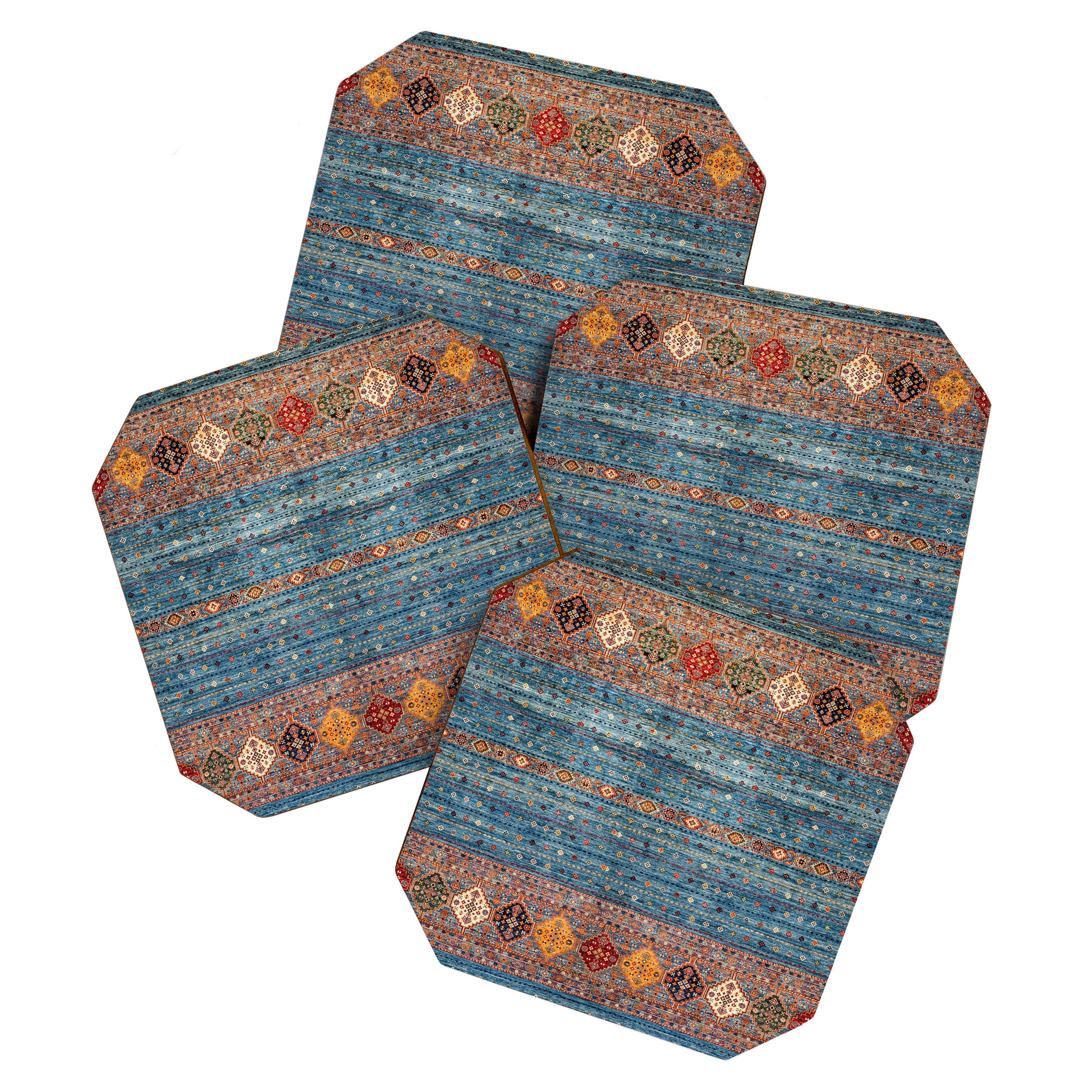 Traditional Vintage Moroccan Carpet Coaster Gallery Image 1