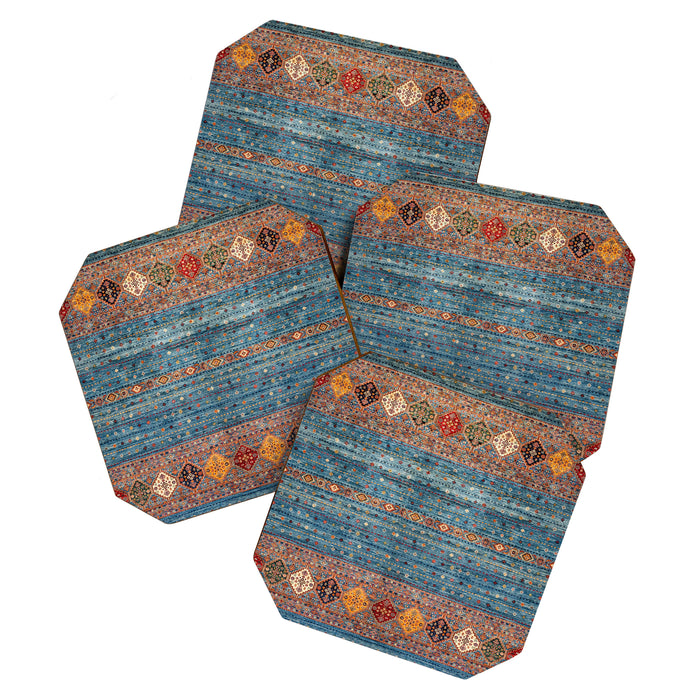 Traditional Vintage Moroccan Carpet Coaster Gallery Image 1
