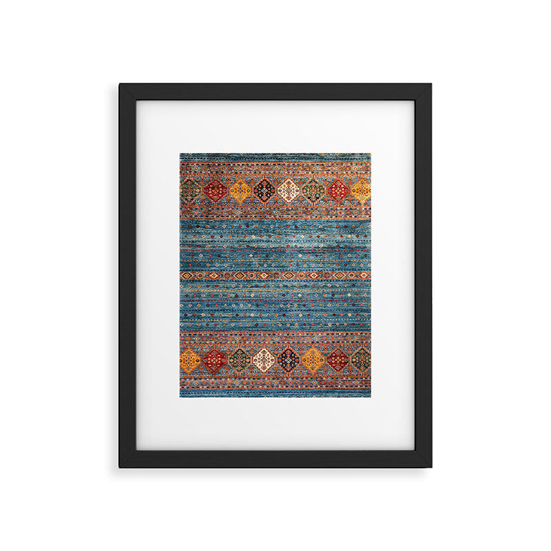 Traditional Vintage Moroccan Carpet Framed Art Print Gallery Image 6