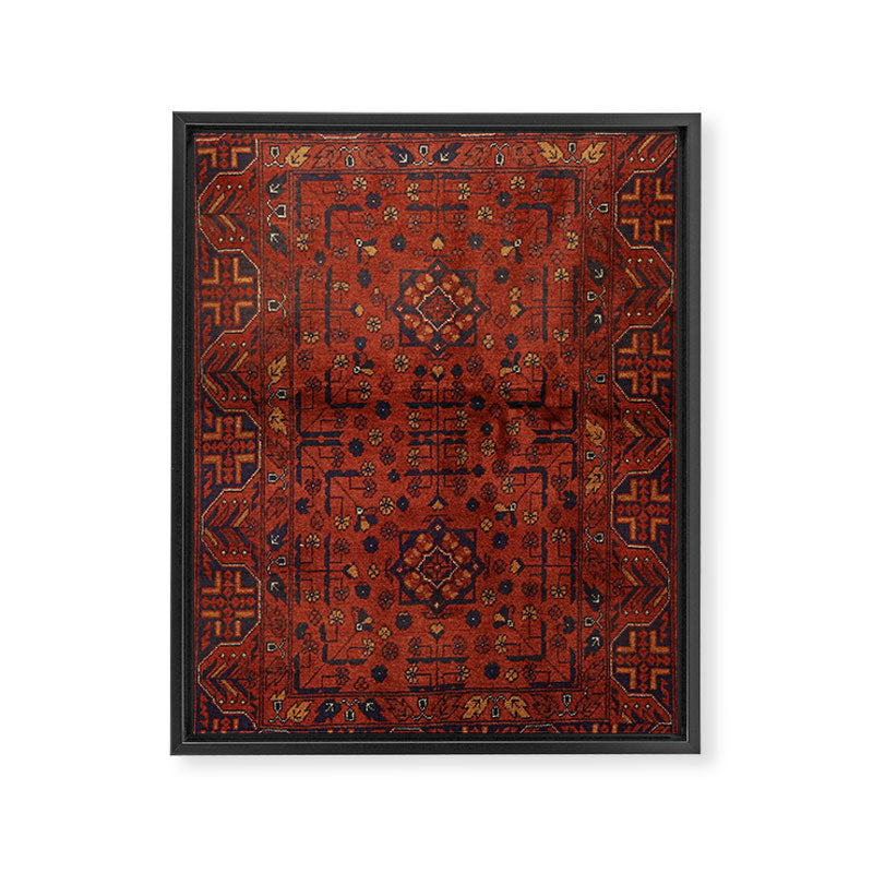 Traditional Vintage Moroccan Rug Design E13 Framed Canvas Print Gallery Image 8