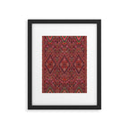 Vibrant Moroccan Kilim Pattern Framed Art Print Gallery Image 6