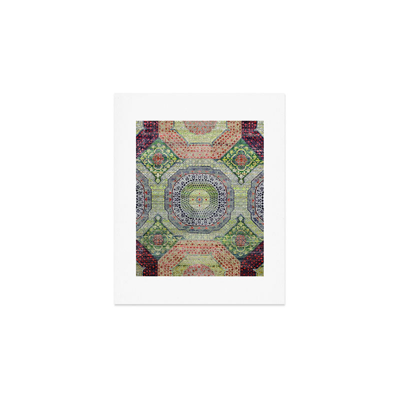 Vintage Bohemian Medallion Mosaic Art Print Gallery Image 1