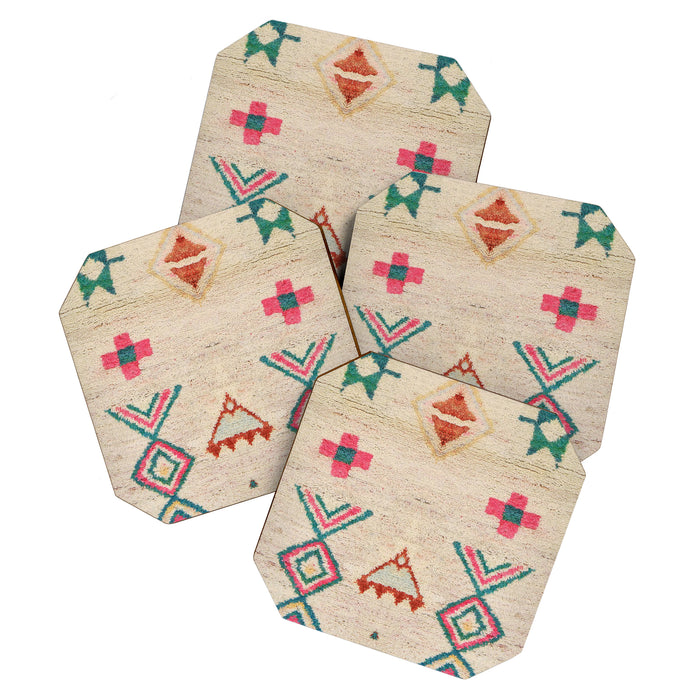 Vintage Moroccan Berber Carpet Coaster Gallery Image 1