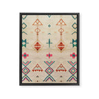 Vintage Moroccan Berber Carpet Framed Canvas Print Gallery Image 8