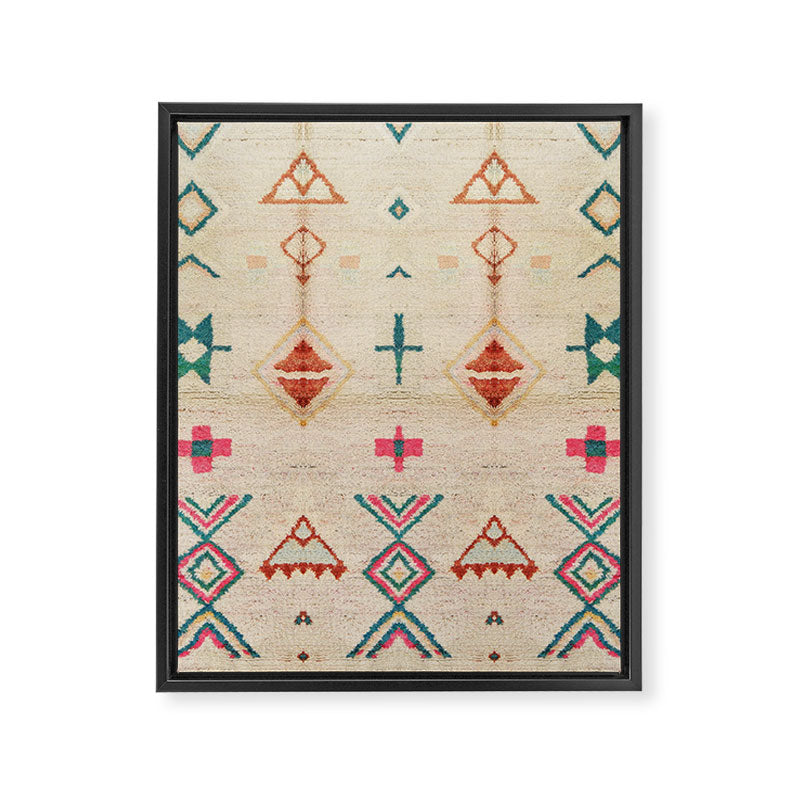 Vintage Moroccan Berber Carpet Framed Canvas Print Gallery Image 8