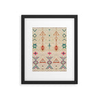 Vintage Moroccan Berber Carpet Framed Art Print Gallery Image 6