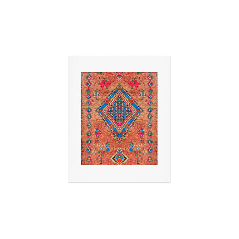 Vintage Moroccan Berber Crapet Art Print Gallery Image 1