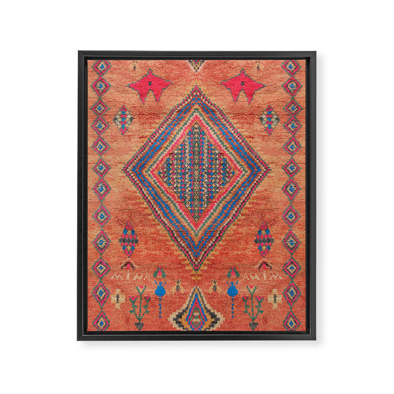 Vintage Moroccan Berber Crapet Framed Canvas Print Gallery Image 8
