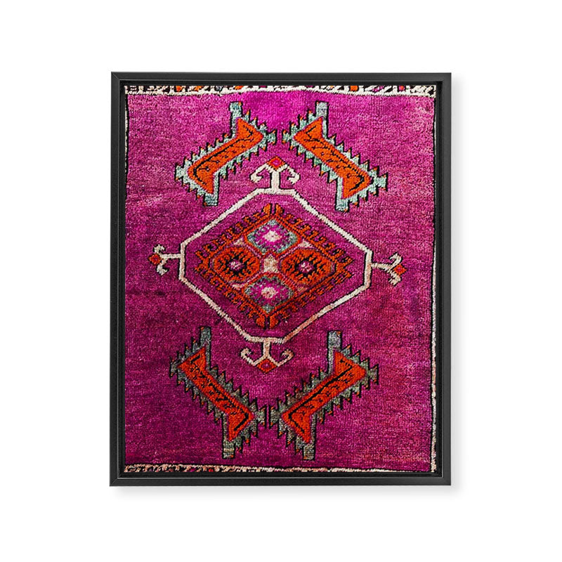 vintage Moroccan carpet Framed Canvas Print Gallery Image 8
