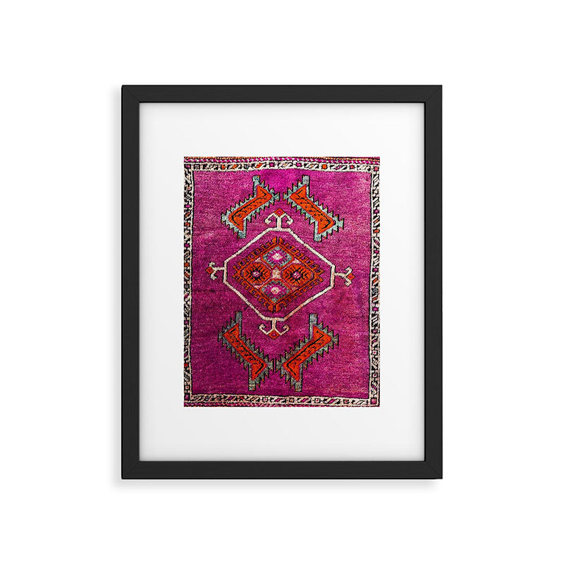 vintage Moroccan carpet Framed Art Print Gallery Image 6