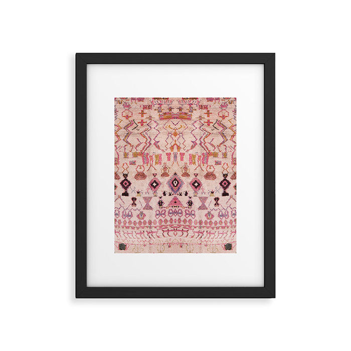 Vintage Moroccan Design Framed Art Print Gallery Image 1