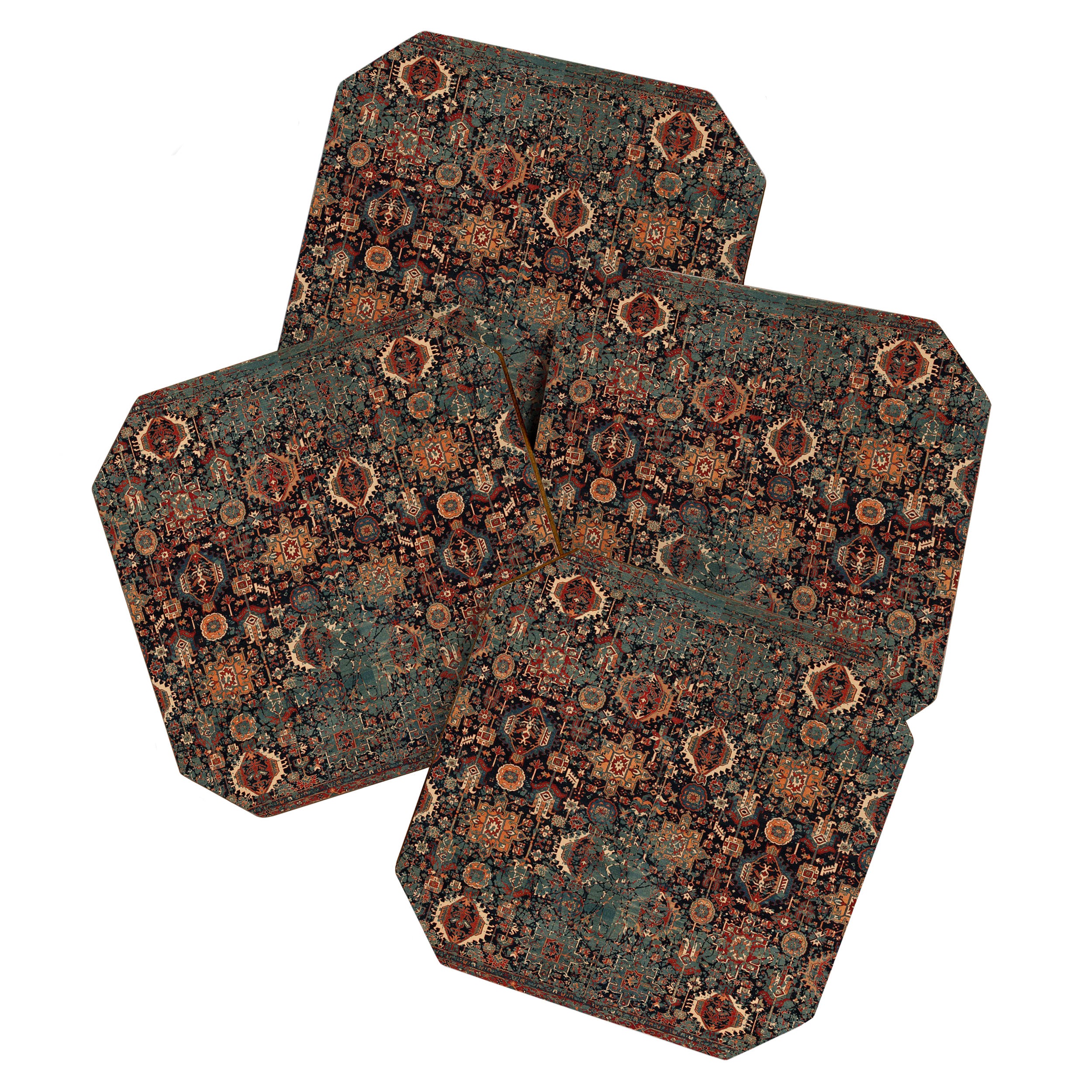 Vintage Traditional Moroccan Rug Coaster Gallery Image 1