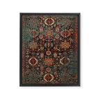 Vintage Traditional Moroccan Rug Framed Canvas Print Gallery Image 8