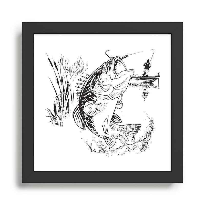 Bass Fishing Framed Art Print Gallery Image 1
