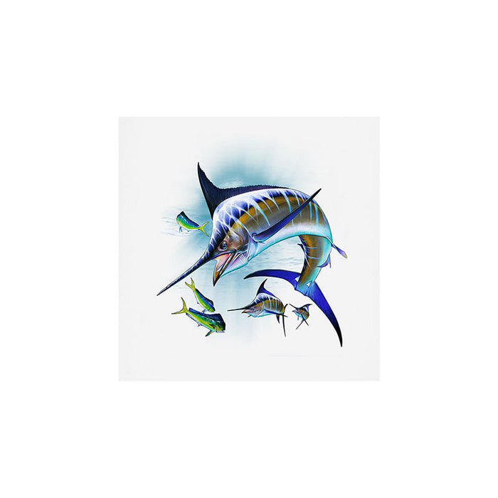 Marlin and Mahi Mahi Art Print Gallery Image 1