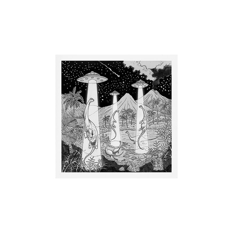 Dino abduction Art Print Gallery Image 1