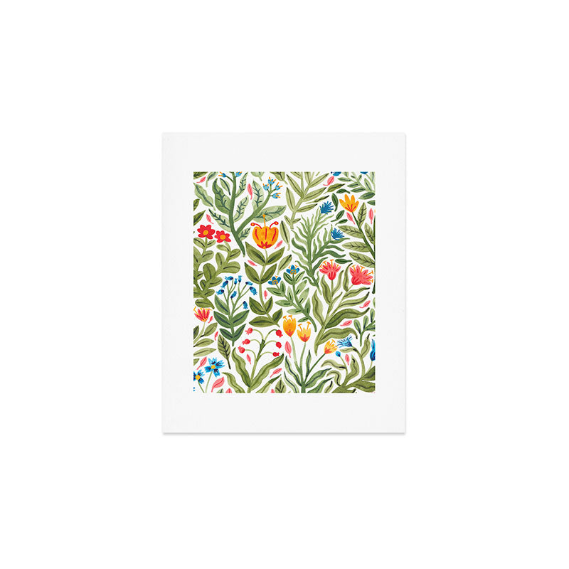 Blooming Flowers Art Print Gallery Image 1