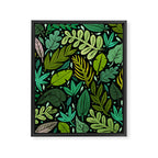 Green Scatter Framed Canvas Print Gallery Image 8