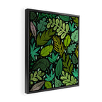Green Scatter Framed Canvas Print Gallery Image 2