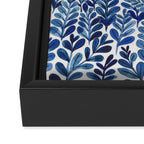Indigo blues Framed Canvas Print Gallery Image 3