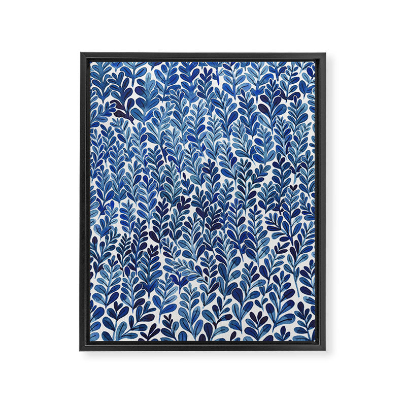 Indigo blues Framed Canvas Print Gallery Image 6