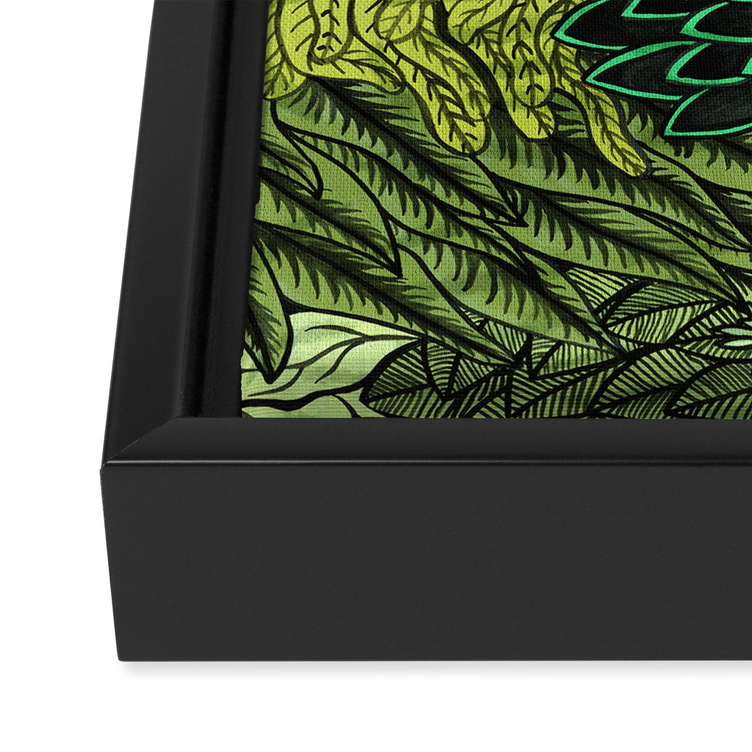 Leaf Cluster Framed Canvas Print Gallery Image 3