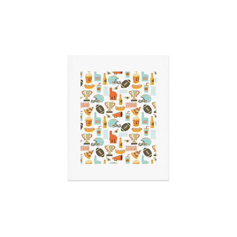 American Football Party Art Print Gallery Image 1