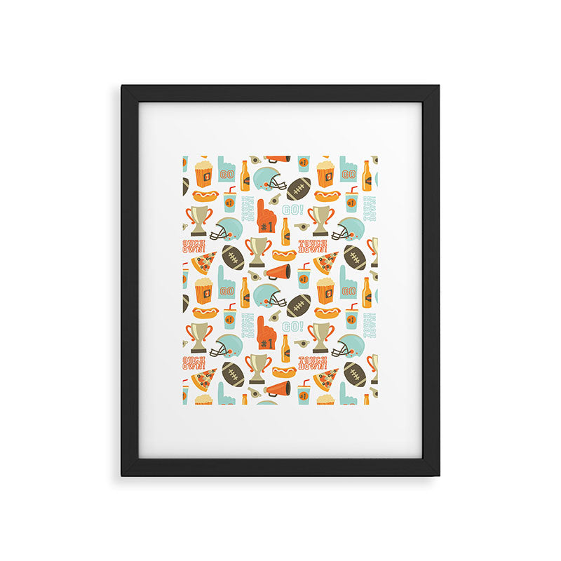 American Football Party Framed Art Print Gallery Image 6