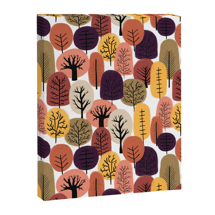 Autumn Trees Pattern Canvas Print Gallery Image 1