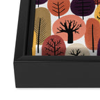 Autumn Trees Pattern Framed Canvas Print Gallery Image 3