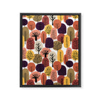 Autumn Trees Pattern Framed Canvas Print Gallery Image 8