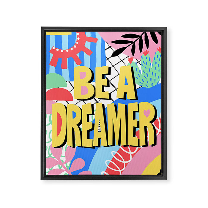 Be A Dreamer Framed Canvas Print Gallery Image 1