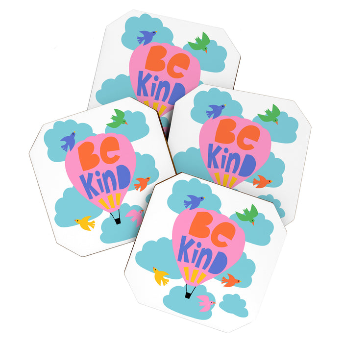Be Kind - Cute Lettering For Kids Coaster Gallery Image 1
