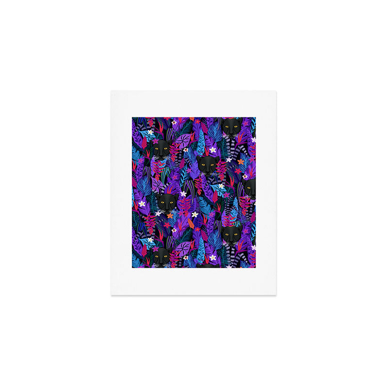 Black Panther Pattern #panther #blackpanther Art Print Gallery Image 1