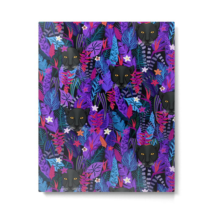 Black Panther Pattern #panther #blackpanther Metal Print Gallery Image 1