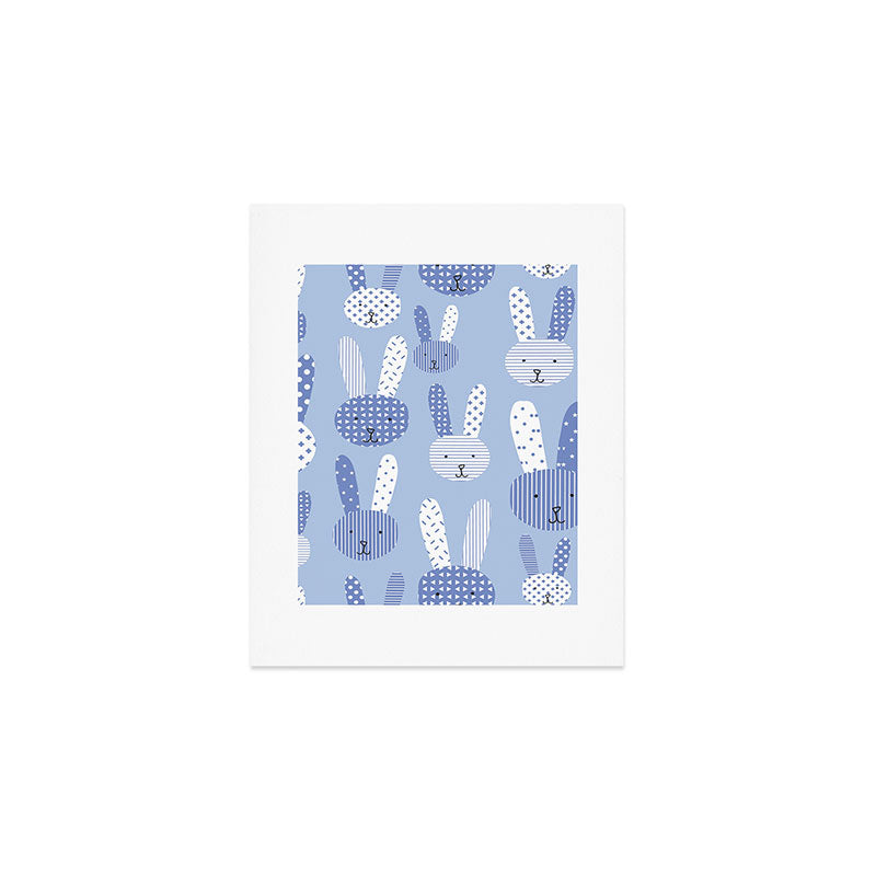 Blue Bunny Art Print Gallery Image 1