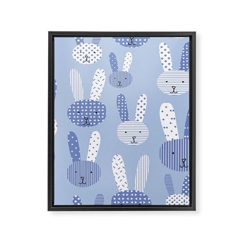 Blue Bunny Framed Canvas Print Gallery Image 8