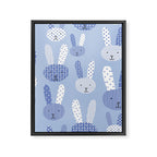 Blue Bunny Framed Canvas Print Gallery Image 8