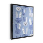 Blue Bunny Framed Canvas Print Gallery Image 2