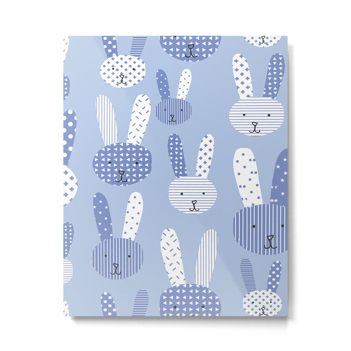 Blue Bunny Metal Print Gallery Image 1
