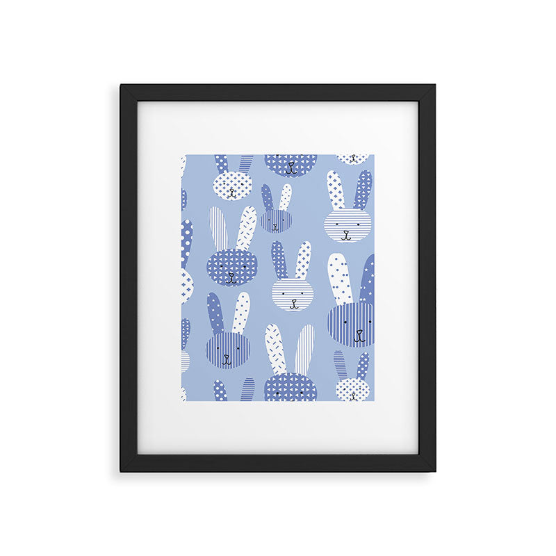 Blue Bunny Framed Art Print Gallery Image 6